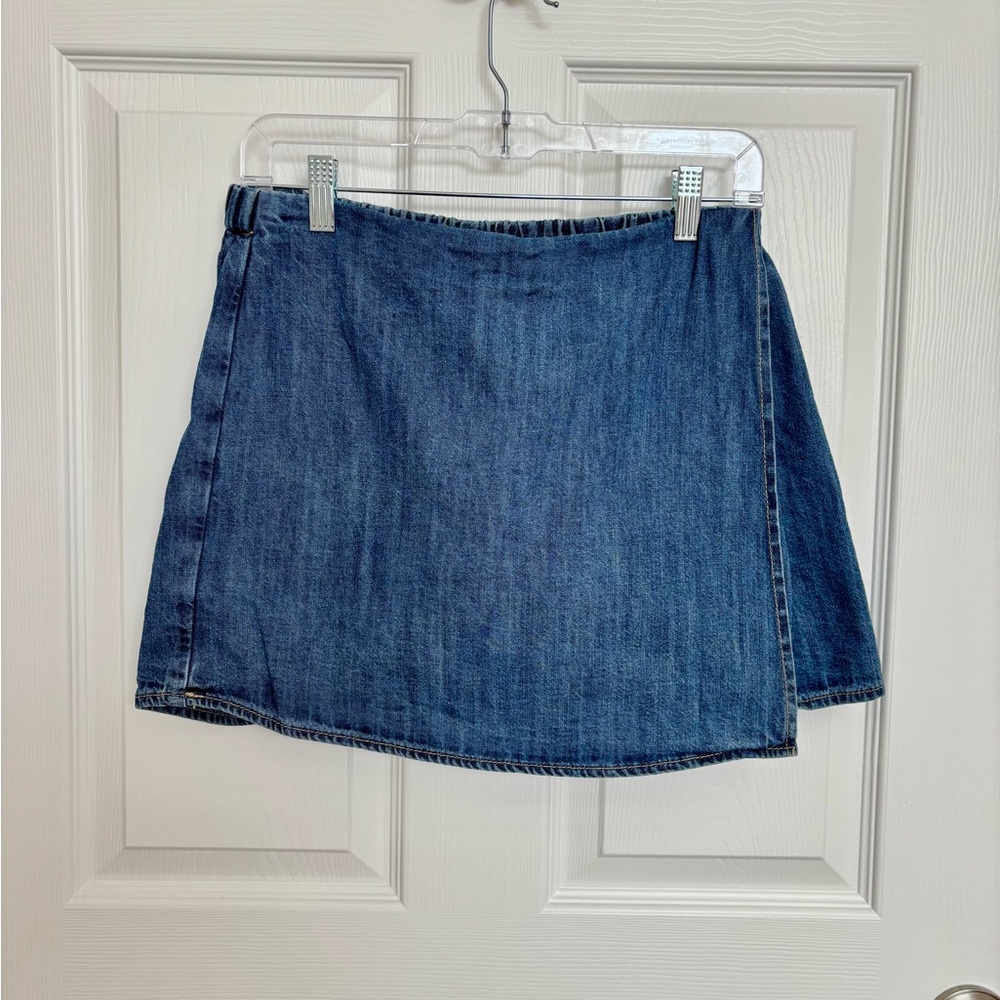 Old Navy Dark Blue Denim Skort